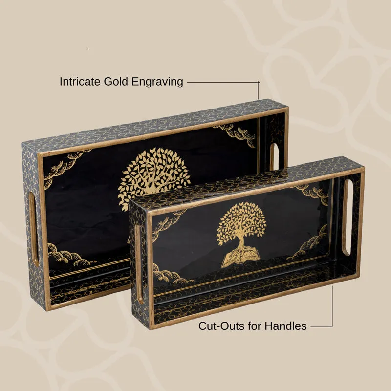 Vriksha Serving Tray - Set Of Two media 5