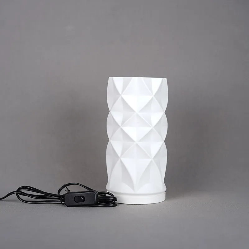 Bioluxe Lume 3D Printed Table Lamp - White media 2