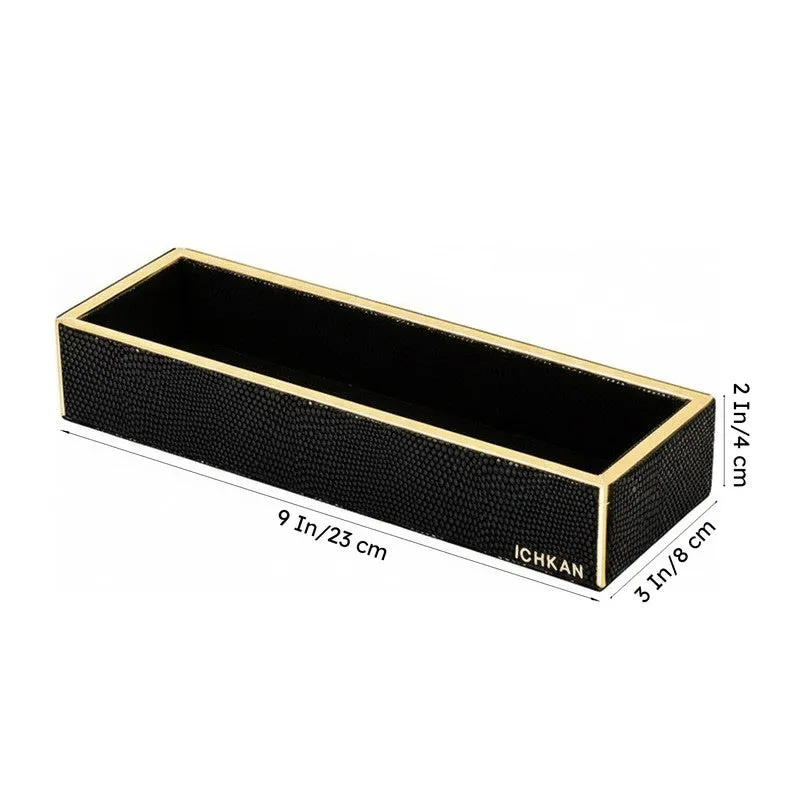 Tisquo Faux Leather Cutlery Tray - Black media 9