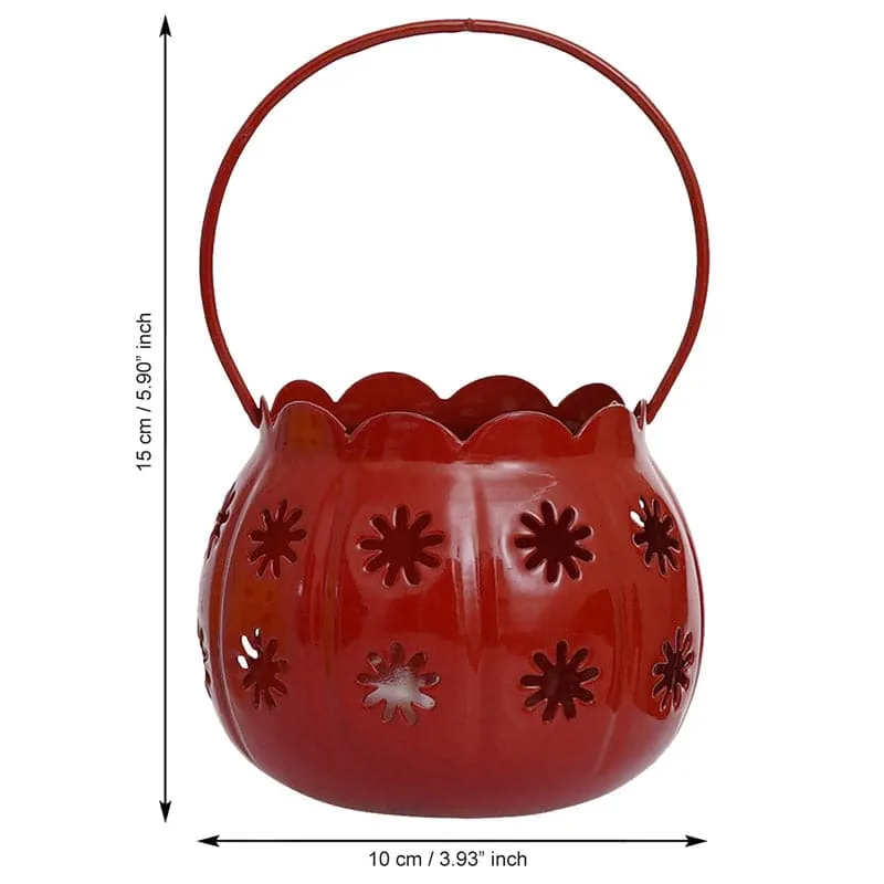 Nirvana Lantern Tealight Candle Holder - Red media 4