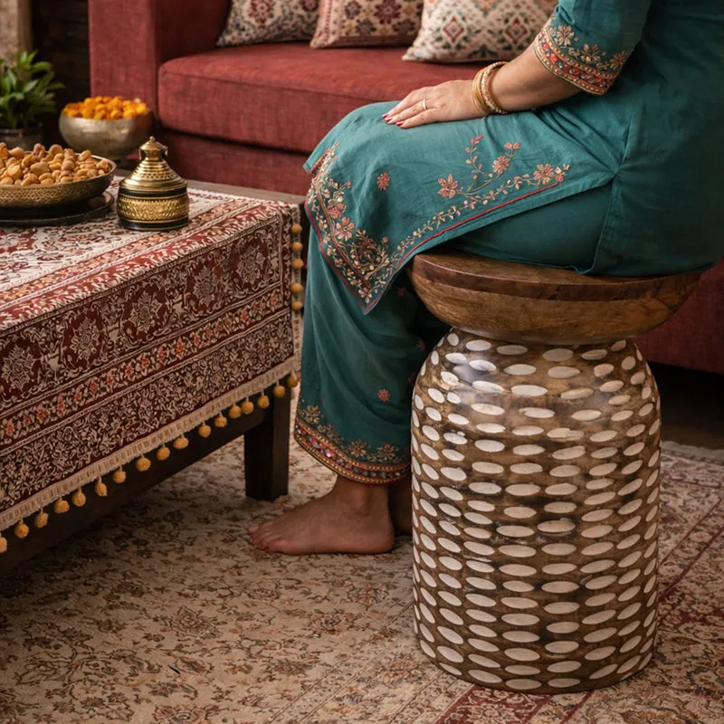 Sajira Handmade Mango Wood Accent Table media 5