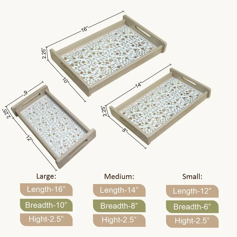 Klyra Wooden Serving Tray - Set Of Three media 9