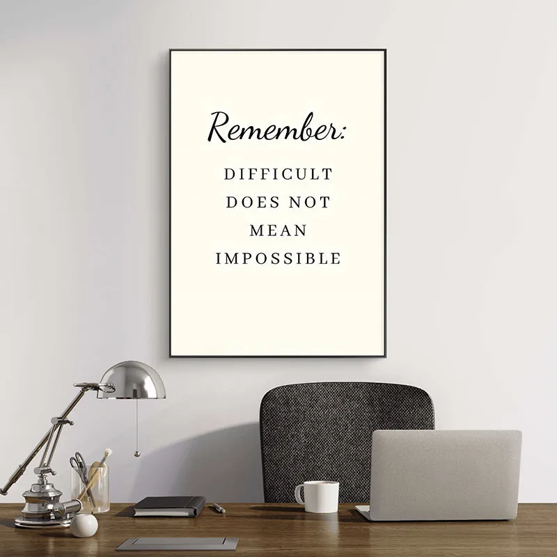 Difficult vs Impossible Wall Art media 3