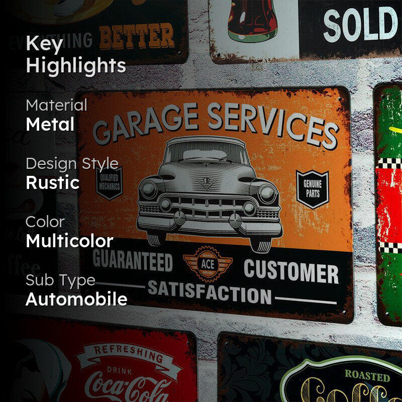 Customer Satisfaction Retro Metal Wall Accent media 2