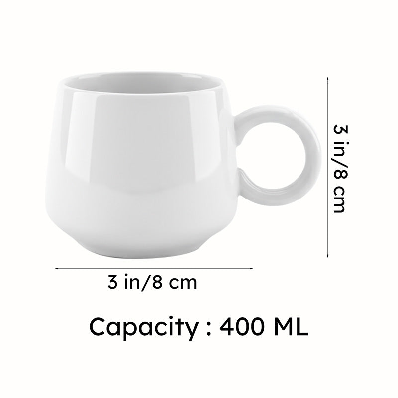 Little Ceramic Coffee Mug (400 mL Each) - Set of Two media 8