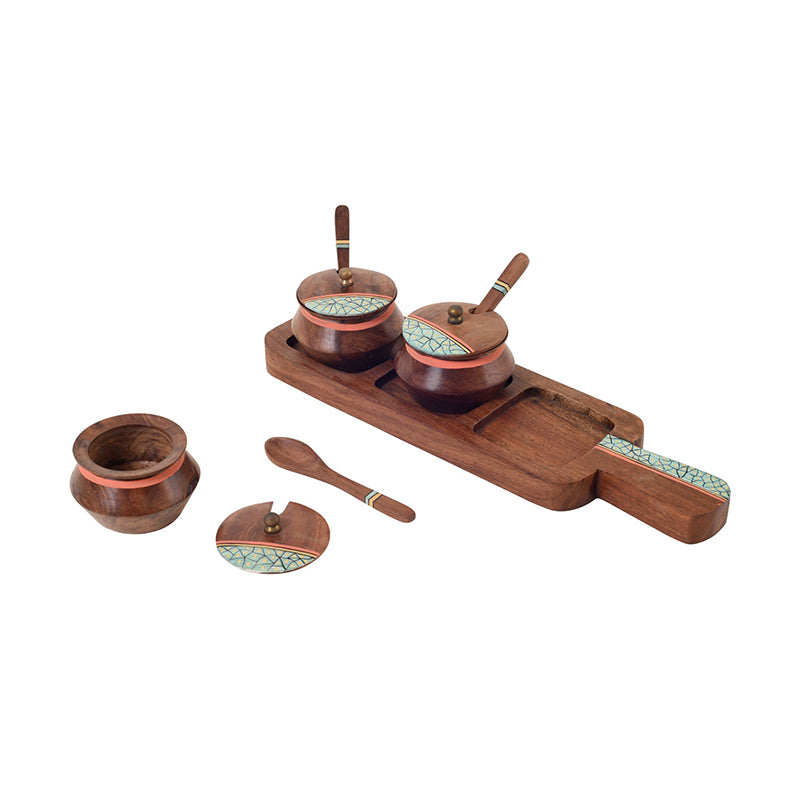 Kalakaar Jar Set With Tray - Seven Piece Set media 4