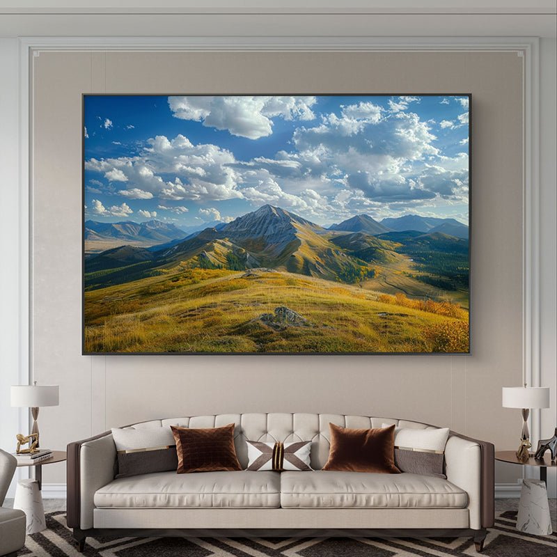 Clifftop Skies Canvas Wall Painting