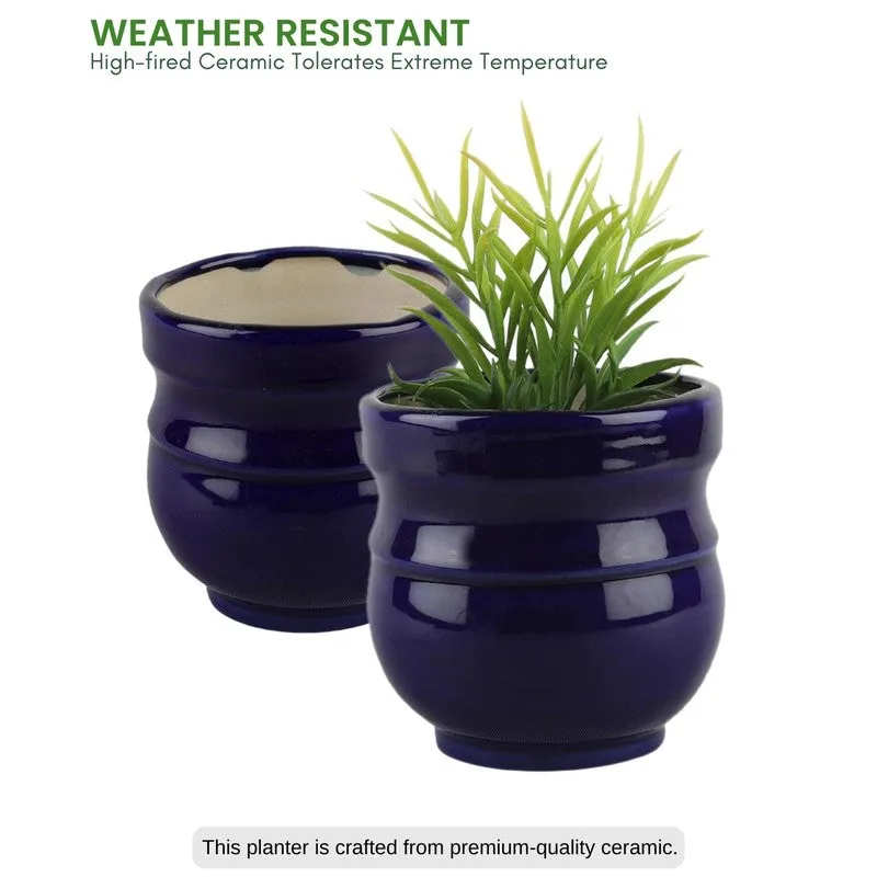 VelourVista Pots Blue - Set Of Two media 5