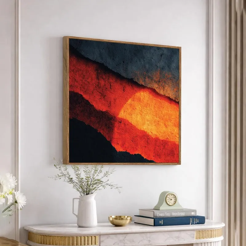The Lava Lines Canvas Wall Art With Frame media 5