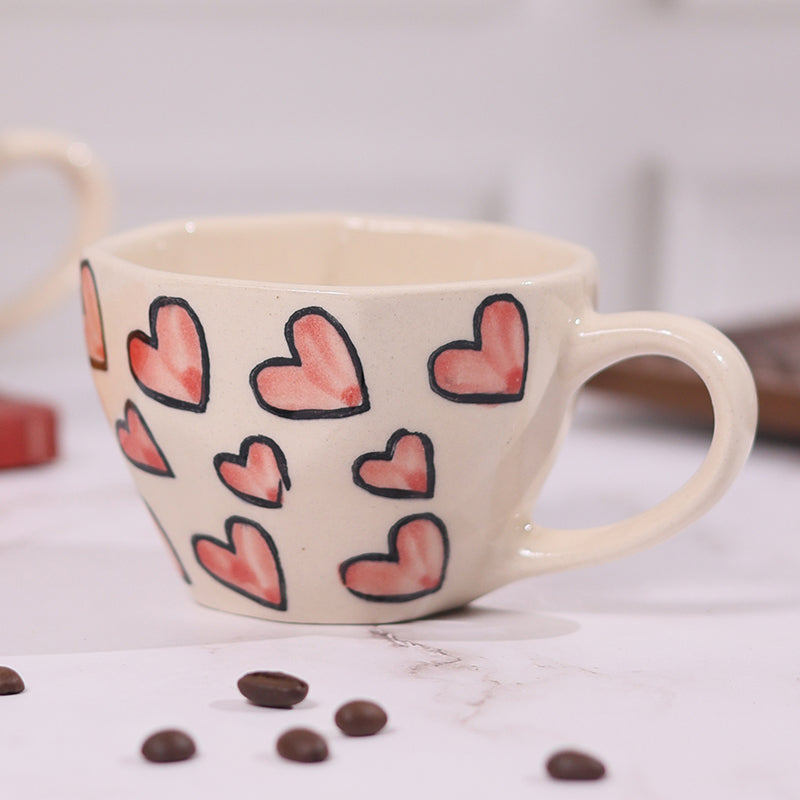 Painted Ceramic Tea Cup (230 mL) - 230 ML