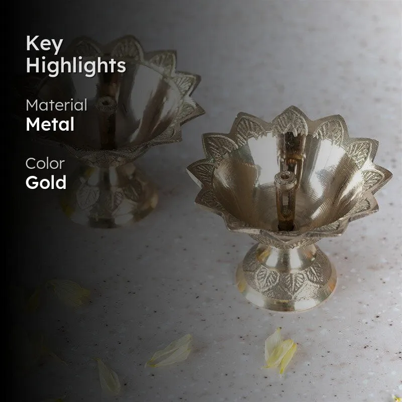 Prada Decorative Diya - Set Of Two media 2