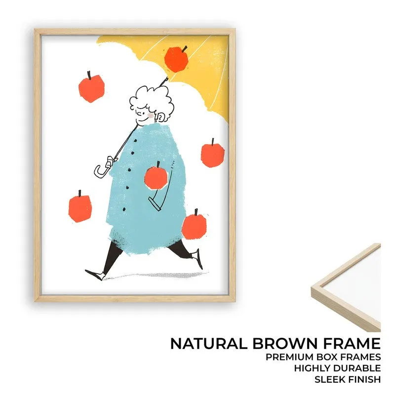 Fruit Fall Archival Canvas Wall Art - Brown media 9