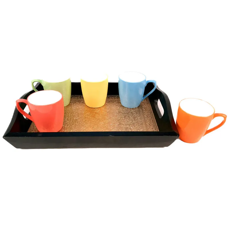 Duvara Brass Tray - Gold media 3