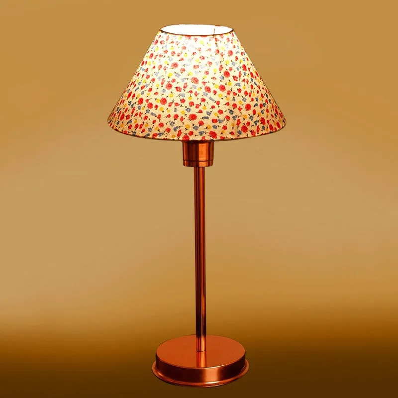 Kavira Sivo Floral Metal Table Lamp - Multicolor media 7