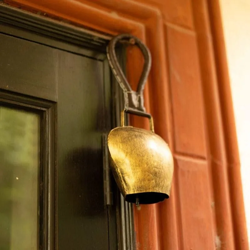 Mura Antique Metal Hanging Bell media 3