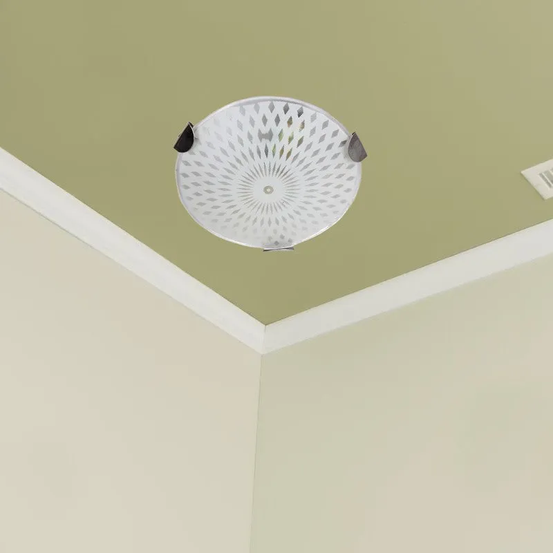 Textured Glow Glass Ceiling Lamp media 3