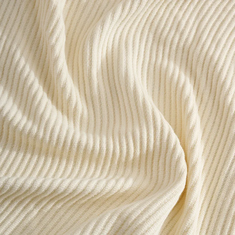 Wovelle Throw - Ivory & Tan media 5