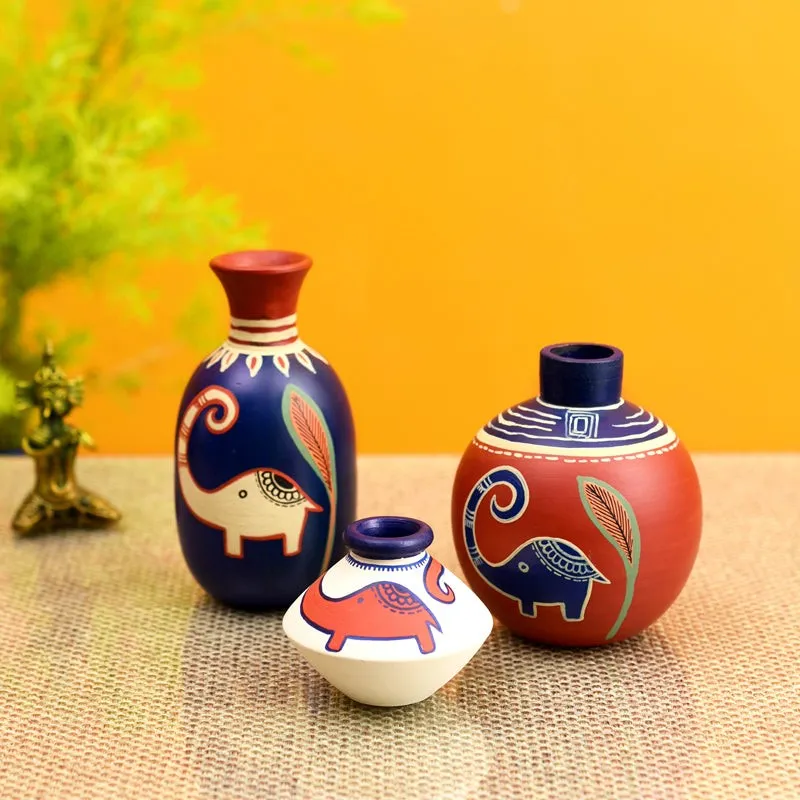 Rebo Elephant Vase - Set Of Three media 1