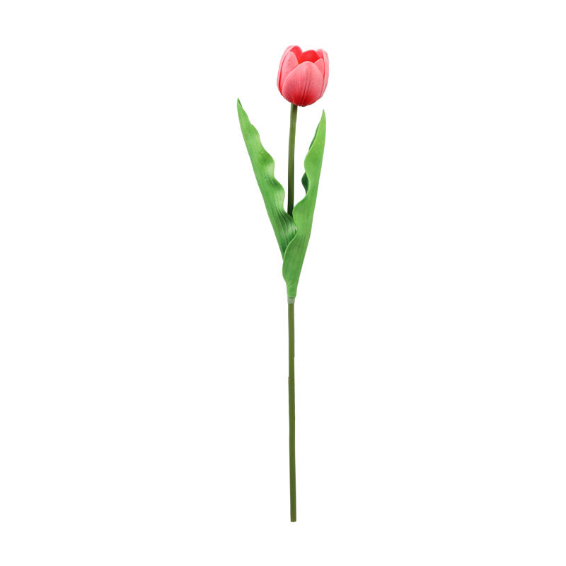 Artificial Realistic Tulip Flower Stick (Pink) - Set Of Five media 5