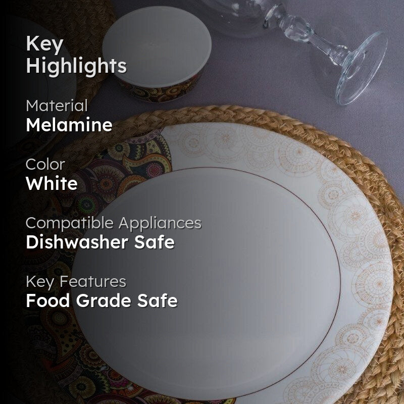 Servewell Ashley Melamine Dinner Set - Twelve Piece Set media 2