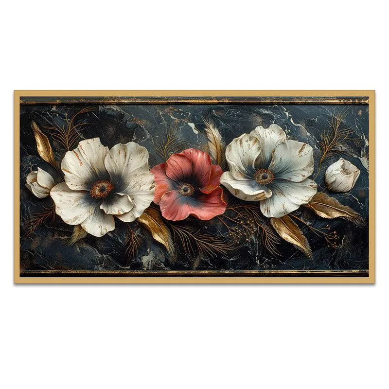 Talitha Floral Wall Painting With Frame media 5