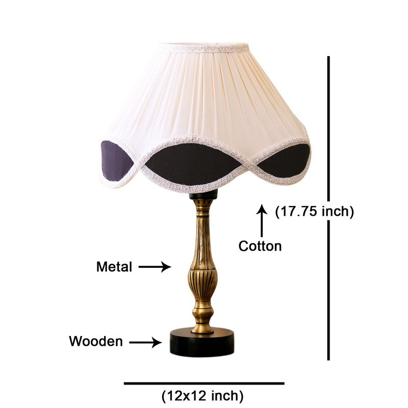 Aurelo Xiro Wooden Table Lamp - OffWhite media 8