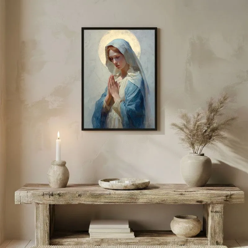 Divine Calm Archival Paper Wall Painting With Black Frame media 3