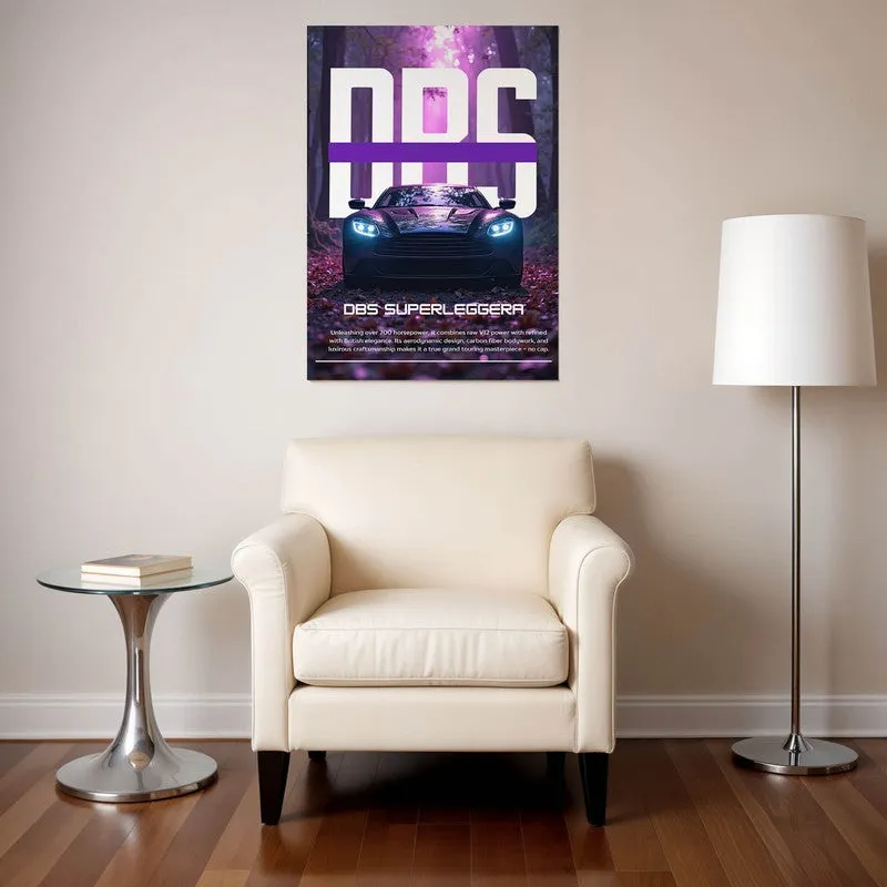 DBS Superleggera Wall Poster - Purple media 1