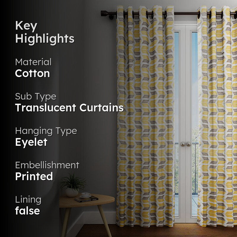 Parisha Yellow Curtain media 2