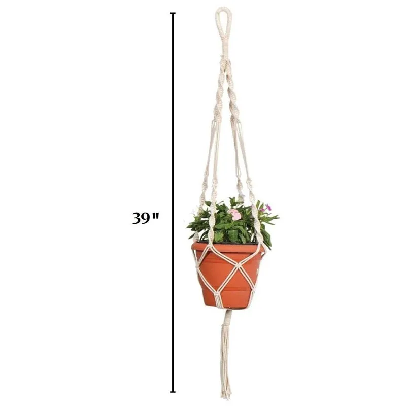 Navra Macrame Planter - Set Of Three media 4