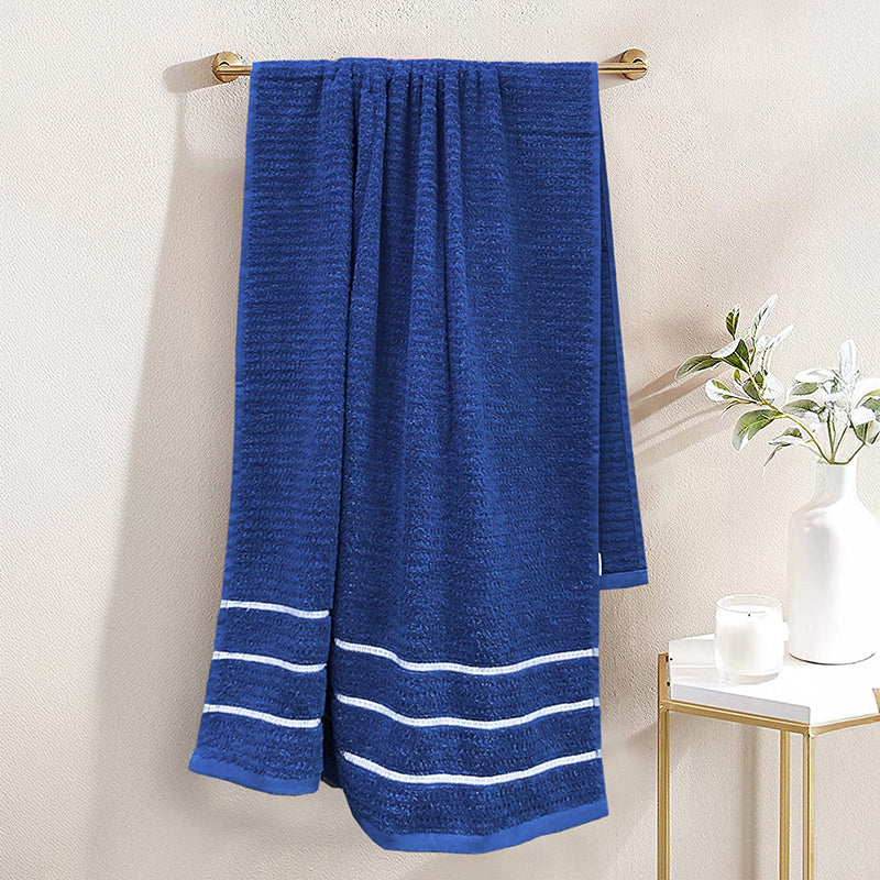 Lisse Cotton Bath Towel - Dark Blue - 70 x 150 cms