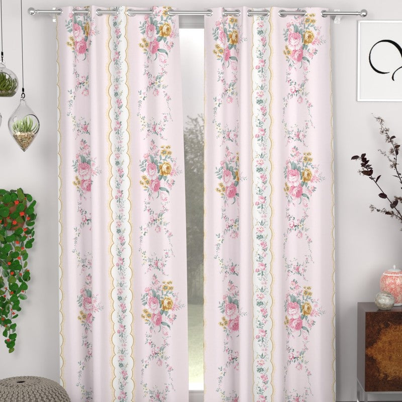 Blossom Flow Curtains - Set of Two - Door - 7 Feet