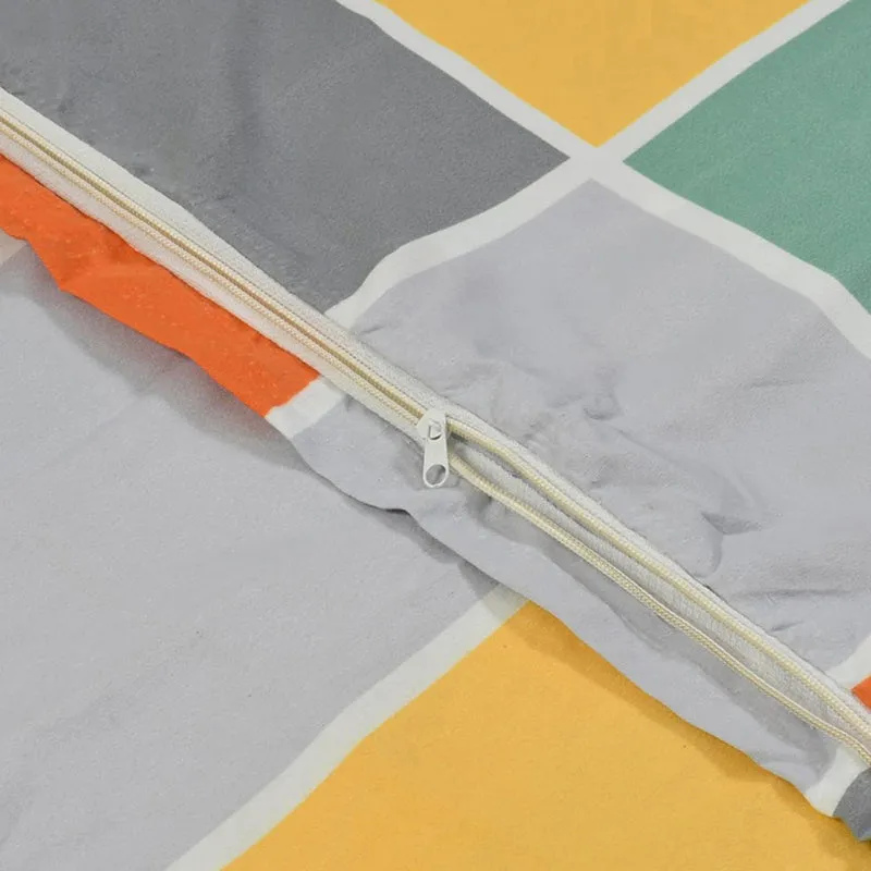 Rubik’s Rhythm Geometric Cotton Duvet Cover - 210 TC media 3