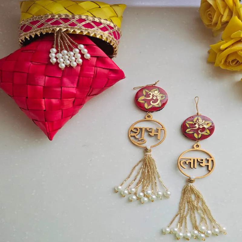 Shubh-Labh III Handcrafted Latkan - Set Of Two media 6