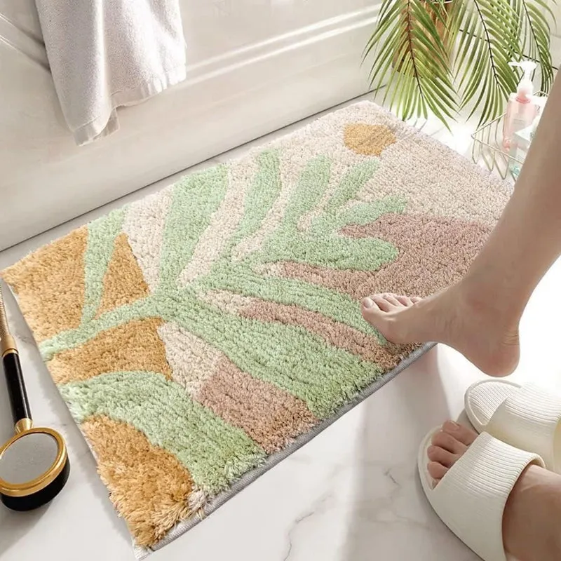 Pastel Suns Microfiber Bath Mat media 3