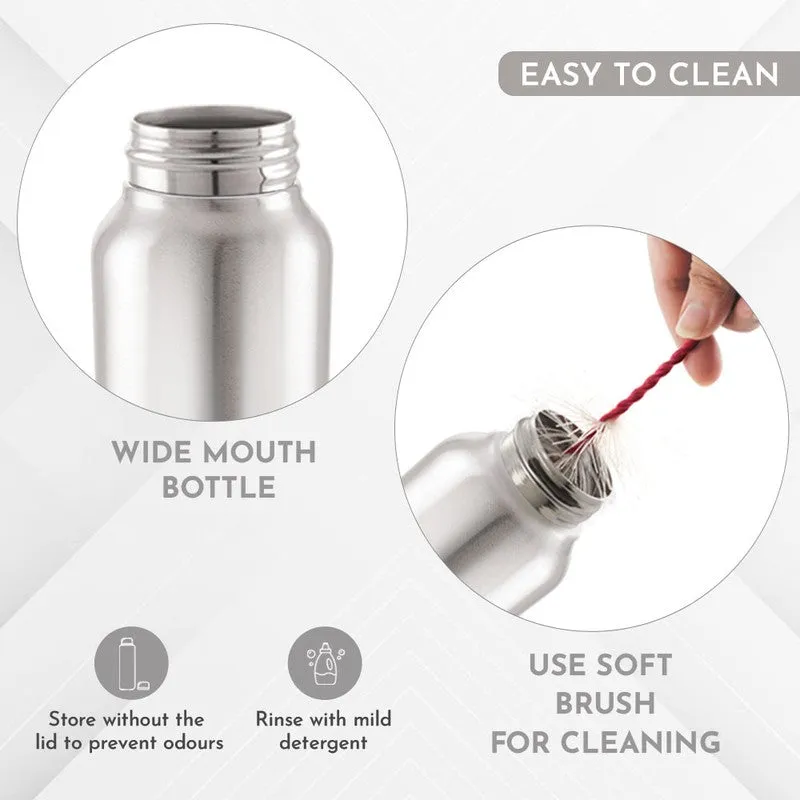 Hydrix Stainless Steel Water Bottle (Silver) - 1000 mL media 5