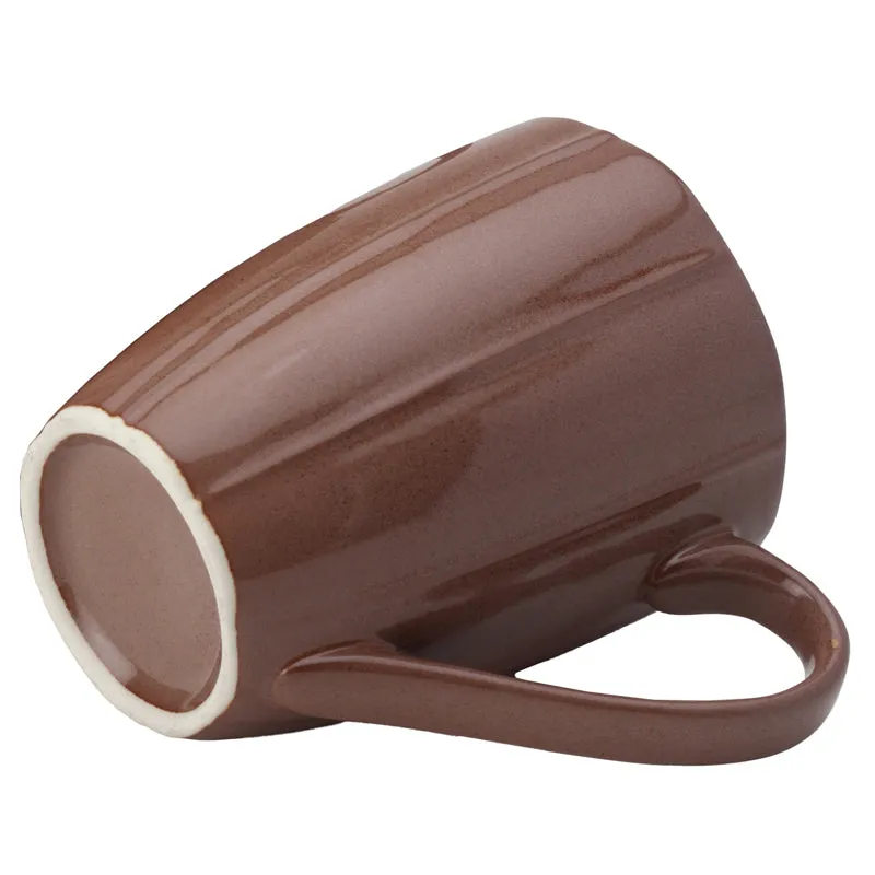 Ciro Porcelain Coffee Mug (300 mL) - Pastel Brown media 3