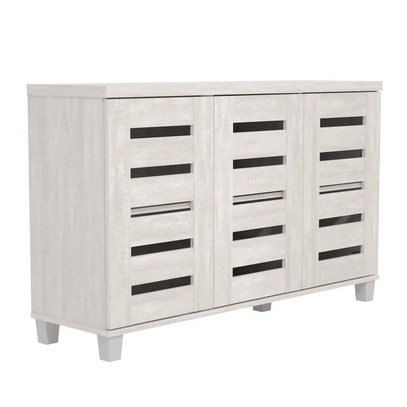 Smart Metal Shoe Rack - White media 4