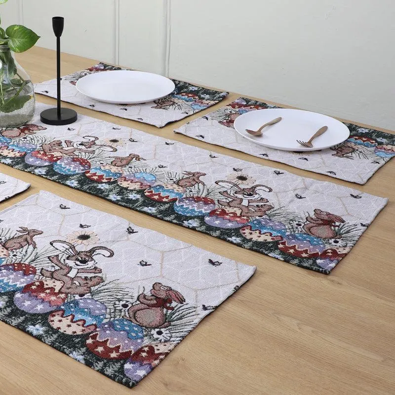Easter Egg Table Runner & Placemat - Seven Piece Set media 1