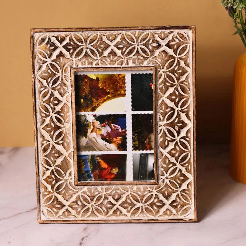 Rustic Glow Wooden Photo Frame - Set Of Two media 4