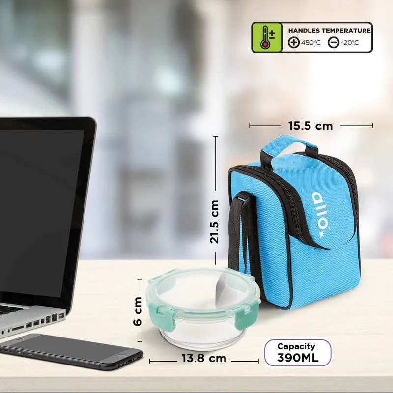 Yumdro Leak Proof Glass Lunch Box (390 mL Each) - Set Of Three media 9