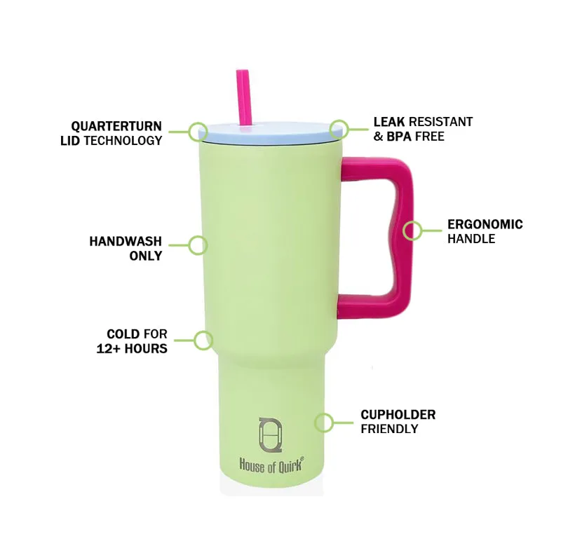 Sipsation Stainless Steel Tumbler (1200 ML) - Green media 3