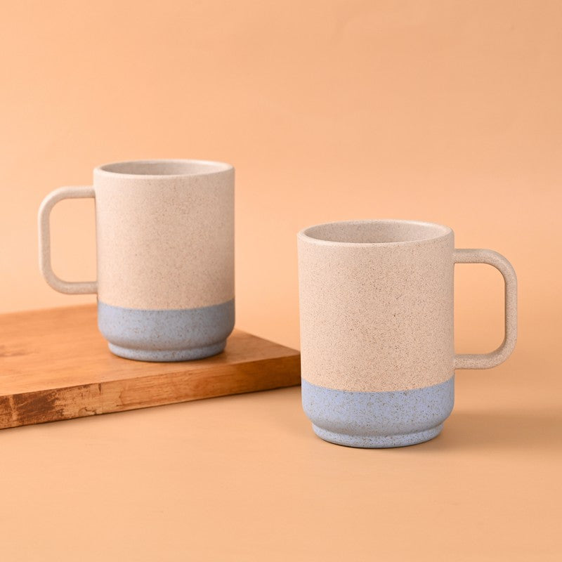 Frostwood Rice Husk Coffee Mug (375 mL Each) - Set Of Two