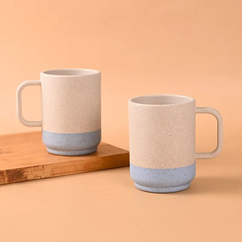 Frostwood Rice Husk Coffee Mug (375 mL Each) - Set Of Two media 1
