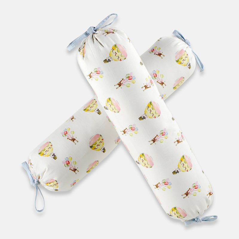 Twirl & Float Egyptian Cotton Bolster Cover (200 TC) - Set Of Two media 5