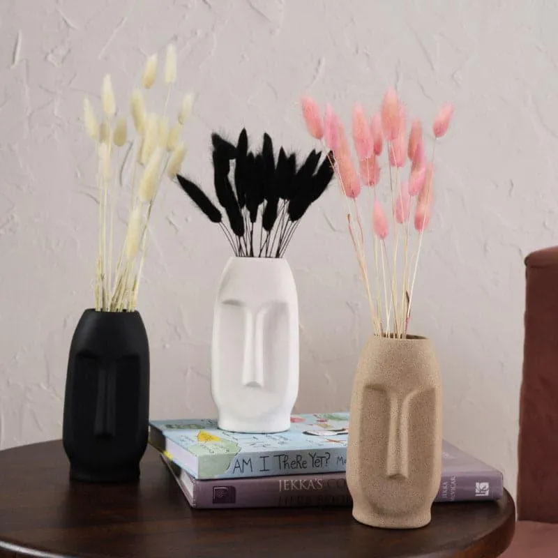 Straight Face Vase - Set Of Three media 1