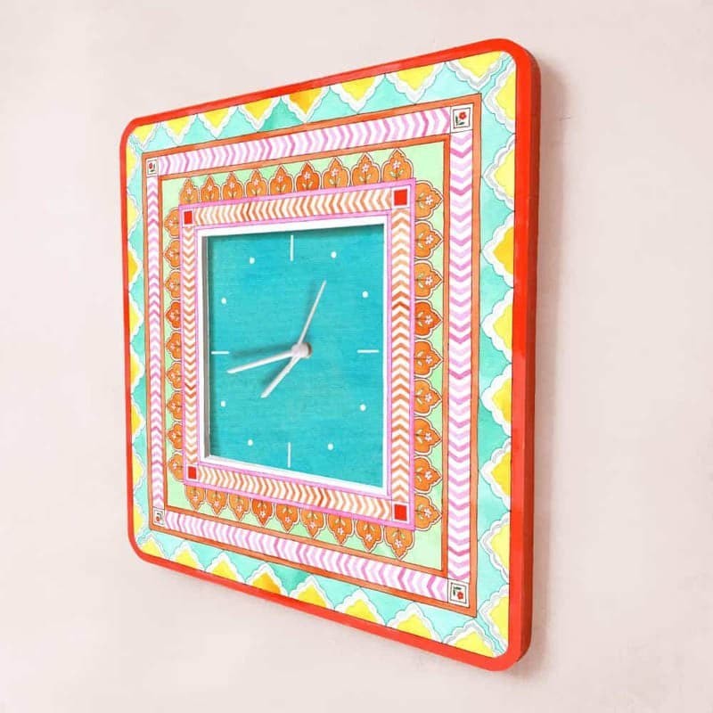 Ethnic Cove Handpainted Wall Clock media 5