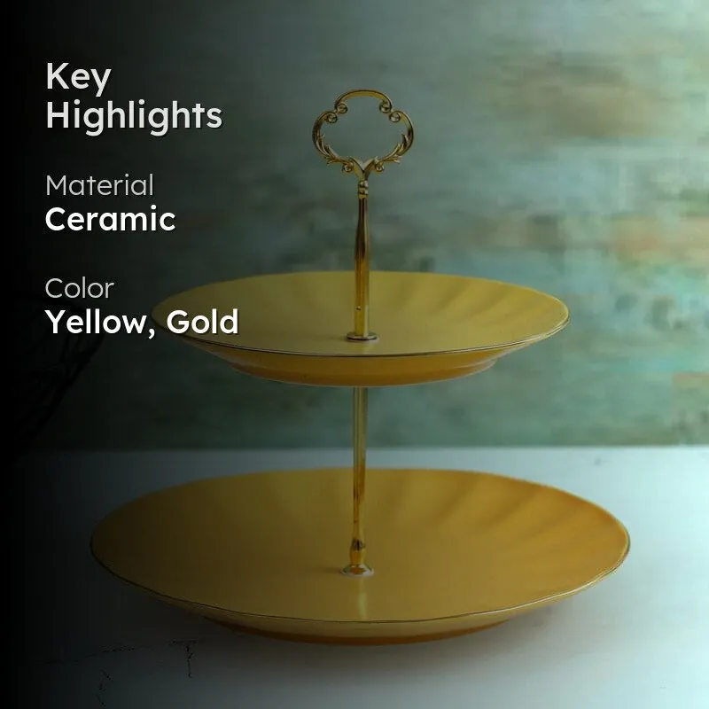Pisto Cake Stand - Yellow media 2