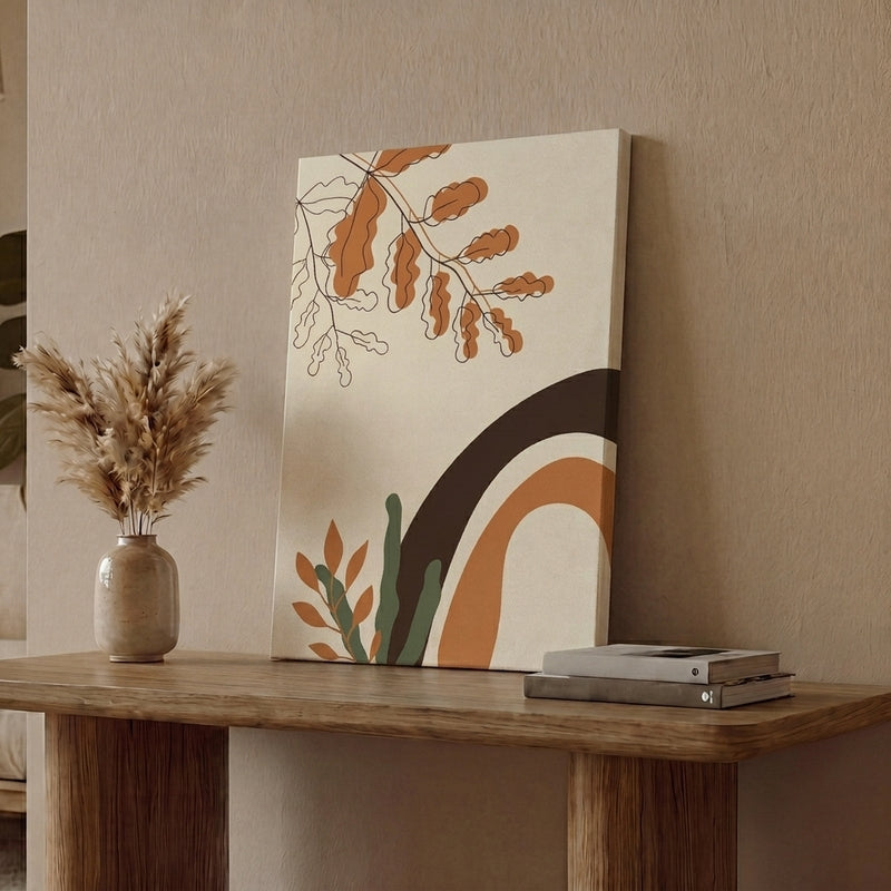 Soft Terra Cotton Canvas Wall Painting