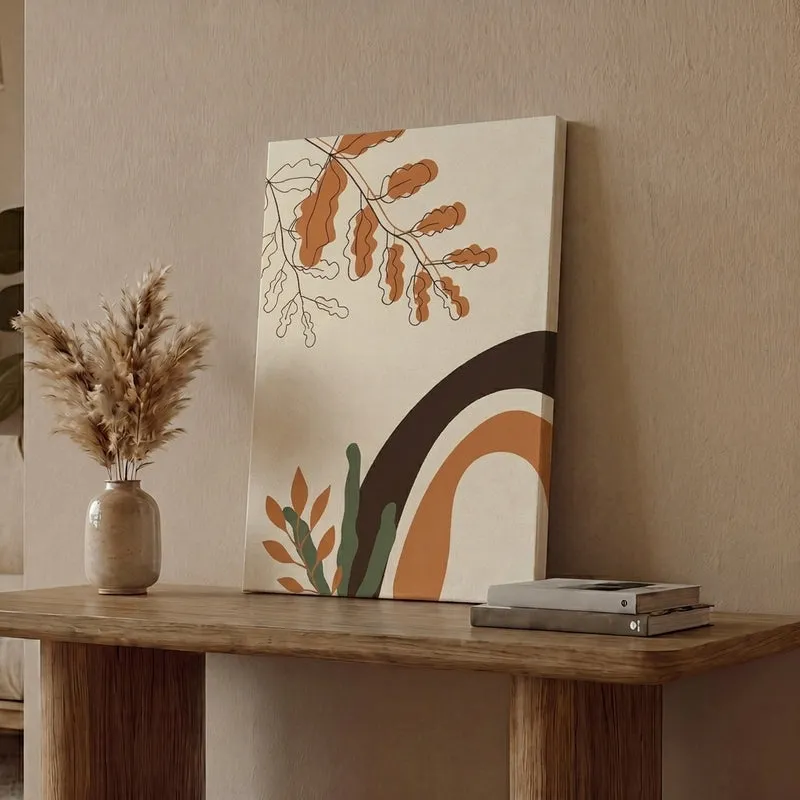 Soft Terra Cotton Canvas Wall Painting media 1